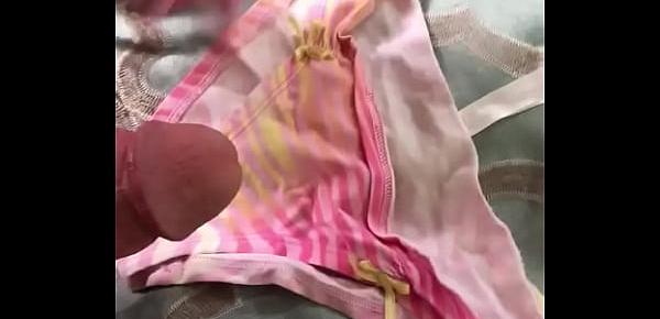  XS friends wife’s panties from her laundry basket.